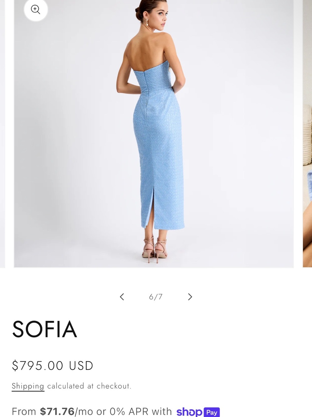 Helsi Sofia Beaded Strapless Dress - Picture 2 of 7